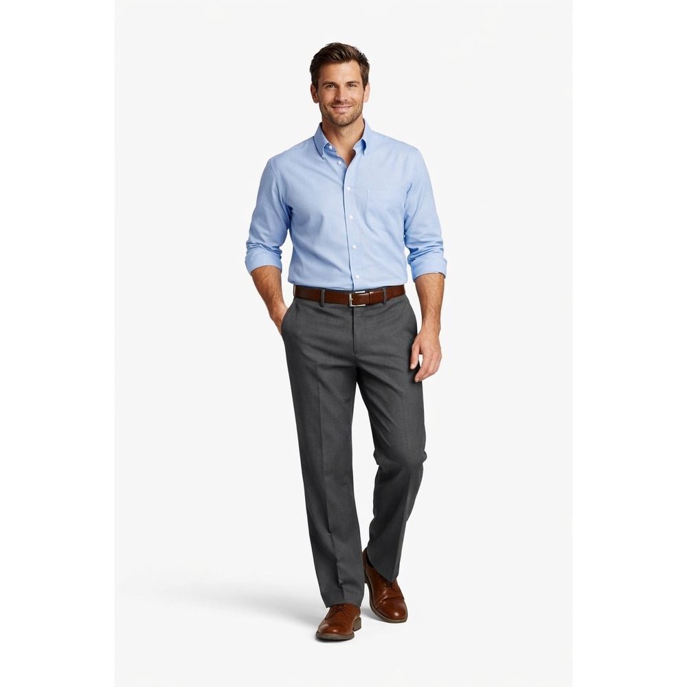 Dockers Signature‎ Pants Mens 32 x 34 Charcoal Grey Straight fit
